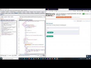 User ID controlled by request parameter (Video solution)