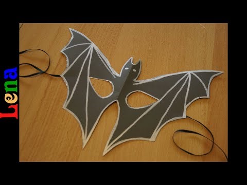 𝗞𝗿𝗲𝗮𝘁𝗶v 𝗺𝗶𝘁 𝗟𝗲𝗻𝗮 🦇 Batman face mask Bat halloween mask 🦇 Batman Maske basteln 🦇 Fledermaus zeichnen