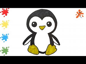 How to Draw a cute cartoon Penguin easy step by step🌈🐧 How to Draw animals easy.