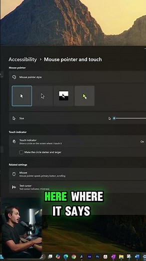 How to Change the Color of your Mouse Pointer #windowstips #pchacks #windows11