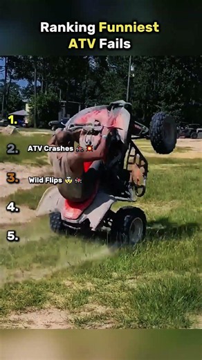 Ranking Funniest ATV Fails 🏁😂 || #atvfails #quadfails ‪@PeachXBlack‬