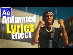 How To Create The ANIMATED LYRICS Effect in After Effects (NO PLUGINS)
