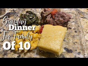 COOKING SUNDAY DINNER FOR A FAMILY OF 10! | EASY STEP BY STEP COOK WITH ME
