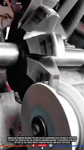 Innovation Grinding Machine for Hob Cutter Sharpening with Automatic Precision System #tech
