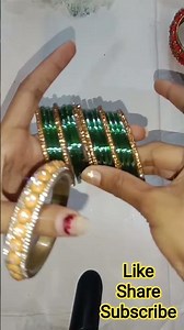 simple green Chudi set, Chudi design #chudiyan #bangle