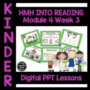 HMH Into Reading POWERPOINT Lesson Module 4, Week 3 Kindergarten (K)