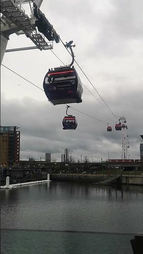 Riding the London Cable Car Over the Thames