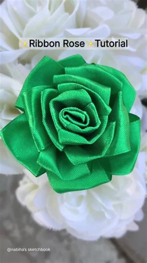 DIY Ribbon Rose Tutorial for Beginners