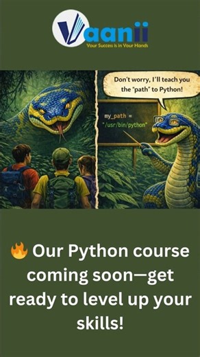 This Python doesn’t scare you… it teaches you 😎🐍”