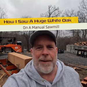 Sawing a MASSIVE White Oak Log | Outdoors With The Morgans