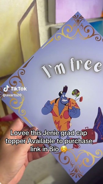 Custom Graduation Cap Design Featuring Jenie