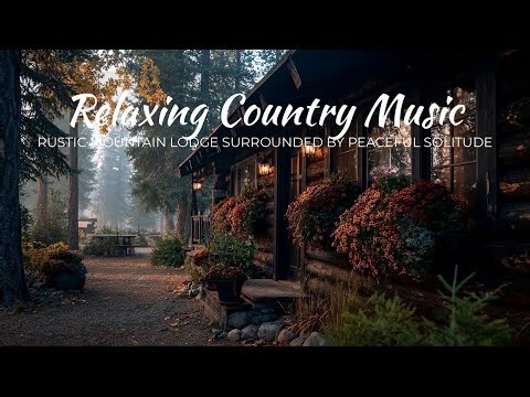 Relaxing Country Music | Rustic Mountain Lodge Surrounded by Peaceful Solitude