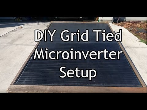 Cheap DIY Grid Tied Micro Inverter Solar Panel Setup