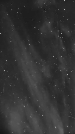 A slower celestial object in a busy night sky captured with my infrared camera at 16x speed. | Jim Kern