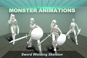 [Monster Animations] Sword_Wielding Skeleton | 3D Animations | Unity Asset Store