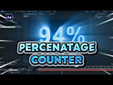 How to Create a Percentage Counter Animation in After Effects | Easy Expression
