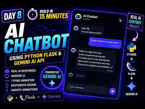 30 Days 30 Projects | Day 8 | Modern AI ChatBot using AI Prompting in 15 minutes