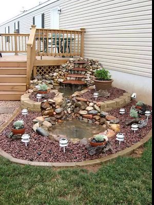 DIY BACKYARD POND IDEA!!! 💦💦💦 We Love this idea!! What do you think? Visit us: www.myincrediblerecipes.com via: https://www.pinterest.com/pin/704883779148997621/ | Recipes From Heaven