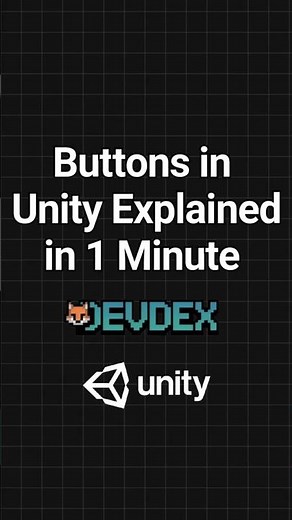 Buttons in Unity Explained in 1 Minute | Quick UI Tutorial