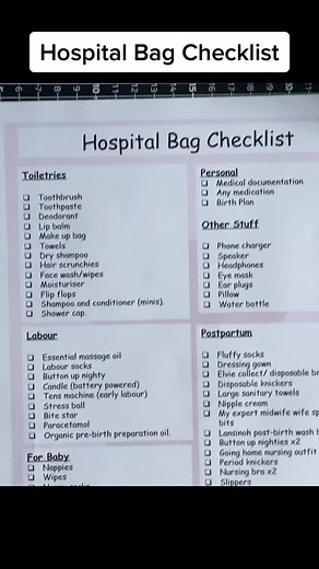 Hospital Bag Checklist: Essentials for Mom and Baby