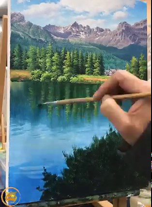 how to draw artistic landscape | Dr.NGO