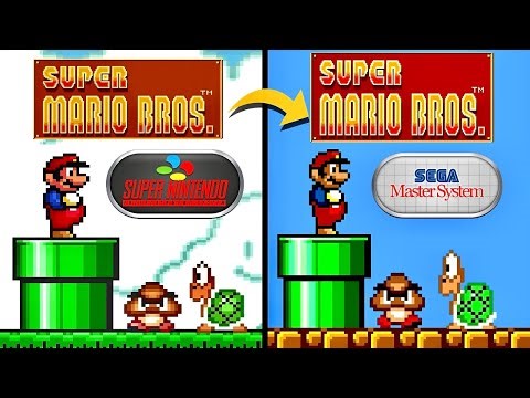 Super Mario Bros. SNES Ported to SEGA MASTER SYSTEM! 4K