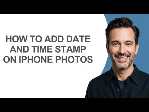 How To Add Date and Time Stamp On iPhone Photos - KevinHowTo