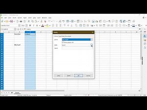 Cell Input Validation in LibreOffice Calc