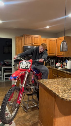 Corbin on Instagram: "Idc. Dirtbike needed warmed up"
