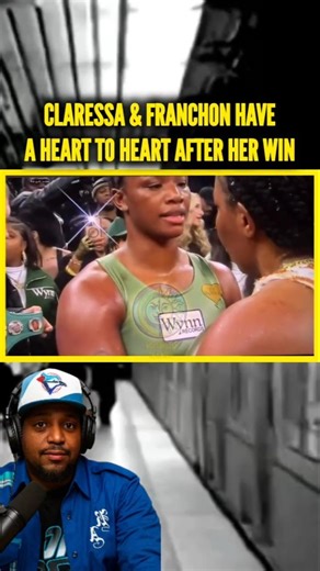 Claressa Shields & Franchon Crews have a heart to heart after her win