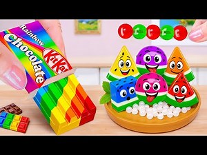 Sweet Fruit Candy Chocolate 🍉🍫 Satisfying ASMR Cutting | Mixing Cake