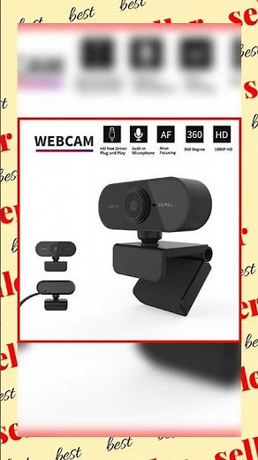 1080p HD Mini Webcam with Microphone – USB Plug & Play for Laptop and Desktop