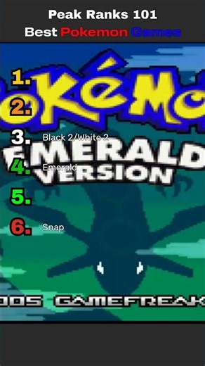 Best Pokemon Games Ranked