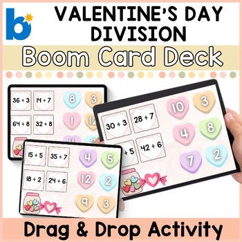 Division Match!  Valentine’s Day Drag-and-Drop Boom Cards