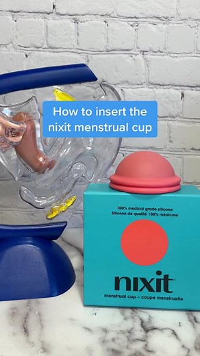 How to insert the nixit menstrual cup #menstrualcups #nixit #periodtok #periodtips #periodeducation #cups