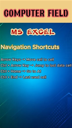 Excel Navigation Shortcuts | Work Faster Like a Pro! ‪@Expert_Bano‬ #shorts #ytshorts
