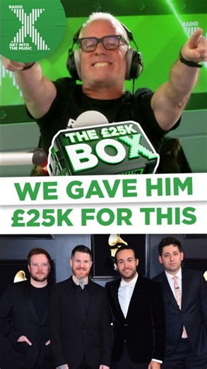 Radio X on Instagram: "The band that was in the £25K box has been revealed 💰🎸"
