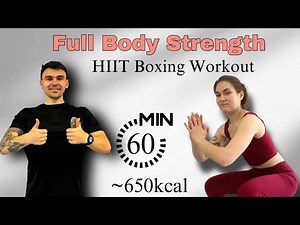 HIIT Boxing Workout #9 – 60 Min HIIT + Boxing | Full Body Strength & Sweat Session