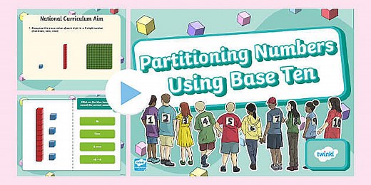 Partitioning Numbers Using Base Ten PowerPoint