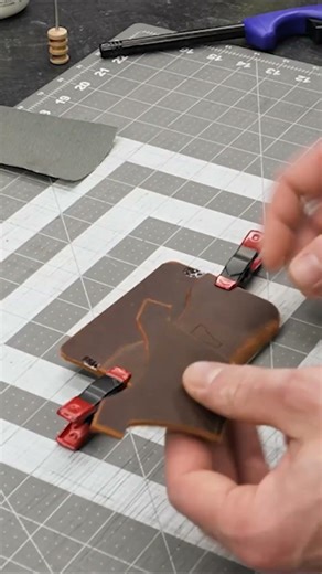 Making A HANDMADE Leather Wallet Without Fancy Tools