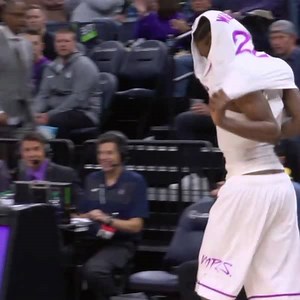 Warmup shirt: ✅ Jersey you need to actually play the game: ✖ Andrew Wiggins' reaction: 😂 | NBA on ESPN