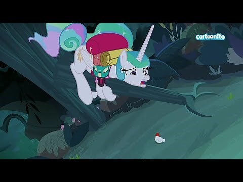 Celestia Is Scared Of Chickens - My Little Pony: FIM Season 9 Episode 13 (Between Dark and Dawn)