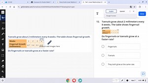 Toenails grow about 2 millimeters every 8 weeks. The table show... | Filo