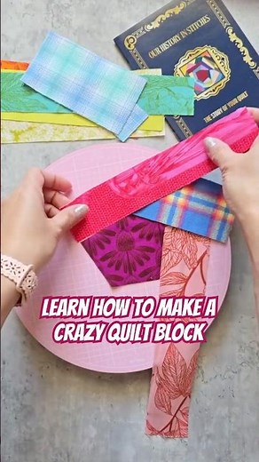 Let's Make a Crazy Quilt Block Together