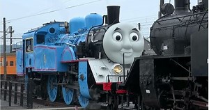 Life-size Thomas the Tank Engine begins running on Japanese railroad