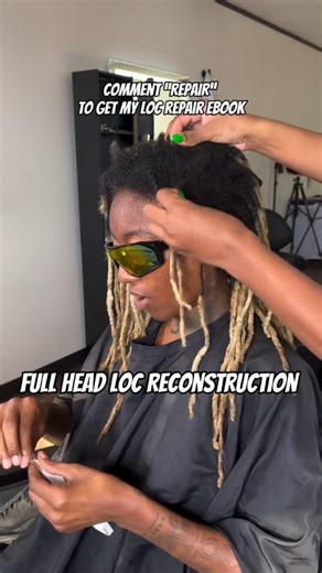 Locgician on Instagram: "Full Head Loc Reconstruction 5 Ways to Repair Locs Ebook is Available Comment “Repair” and I'll send it to you . . Disclaimer: Locs vary in size and, so this style may not look the same on everyone like and follow for more ☺️ Locgician @twistedbyrosee #locgician #goodlocday #goodlocdayvibes #houstonlocs #locreconstruction"