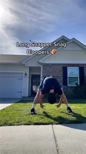 Long Snapper Snag Bloopers 🏈 #football #trickshot #catch #throw #bloopers