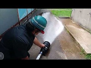 屋内消火栓放水試験（ピトーキングによる放水圧力測定）㉙ indoor fire hydrants ～小林消防設備 福岡県豊前市 全類消防設備士 第二種電気工事士 経営学修士～