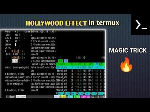How to install Hollywood in termux | Hollywood trick in termux | termux tools | #termux