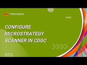 310. How to Configure MicroStrategy Scanner in CDGC